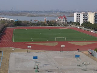 学校运动场鸟瞰